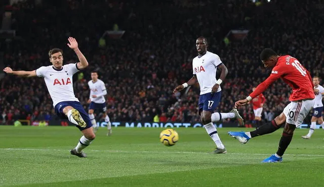 Golazo de Marcus Rashford para el 1-0 del Manchester United sobre Tottenham [VIDEO]
