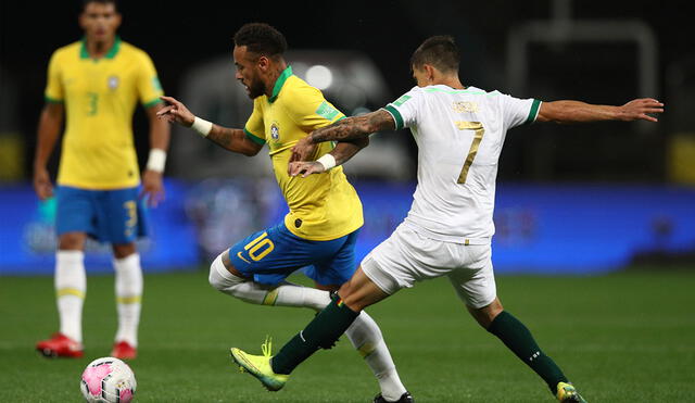 Brasil se mide a Bolivia en el estadio Arena Corinthians. Foto: AFP