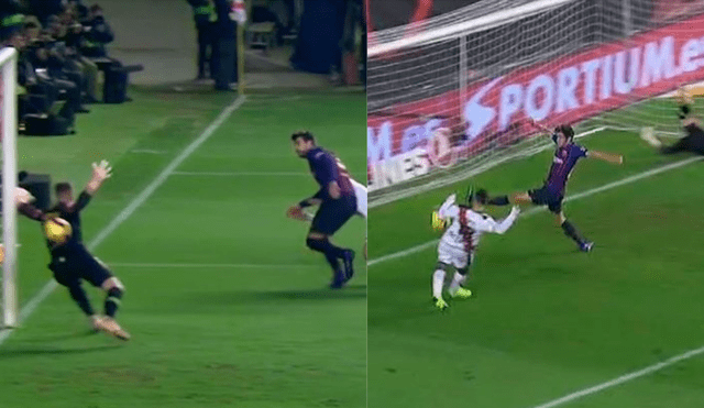 Barcelona vs Rayo Vallecano: Álvaro García anotó el 2-1 en la primera que tocó [VIDEO]