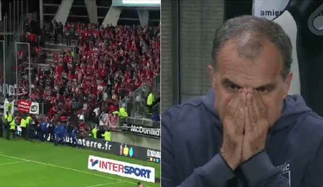 YouTube: Marcelo Bielsa se conmocionó por la avalancha de hinchas en la tribuna de Lille [VIDEO]