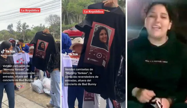 Pamela Cabanillas indicó que estafó a alrededor de 300 personas para los conciertos de Bad Bunny en Lima. Foto: composición LR/captura de TikTok/La República