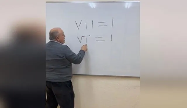 El profesor Carlos Maxi planteó este complicado reto de razonamiento. Foto: Tiktok