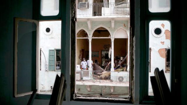 Explosiones en Beirut. Foto: AFP.