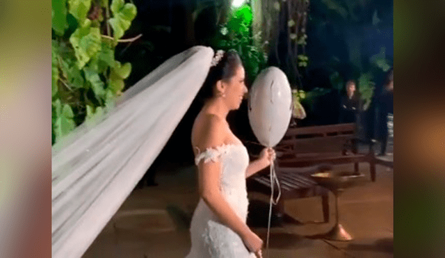 Novia rinde homenaje a su padre muerto y hace conmovedora entrada a su boda [VIDEO] 