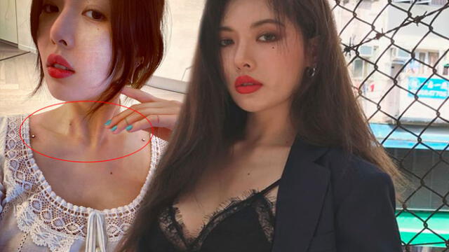 Hyuna se hizo dos piercings en el pecho y lo presume en Instagram