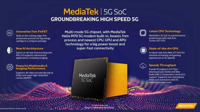 MediaTek tendría hasta 6 procesadores 5G para smartphones baratos.