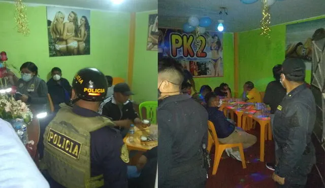 Personas fueron encontradas bebiendo licor en el bar. Foto: Municipalidad de Ciudad Nueva.