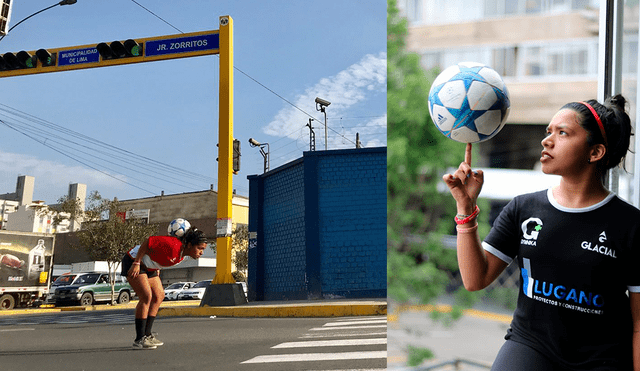 Mishell Loli: de practicar freestyle fútbol en los semáforos a representar al Perú en el torneo más importante. Foto: @moonchildvisual