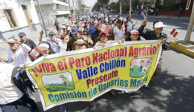 Narrativa distinta. A diferencia de los paros de Junín y Cusco, otros gremios ahora protestarán contra el Congreso y el pedido de "nueva Constitución". Foto: La República