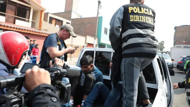 Delincuentes fueron atrapados en cayeron en la calle Atahualpa tras aplicarse el plan cerco. (Foto: Serenazgo de Los Olivos)