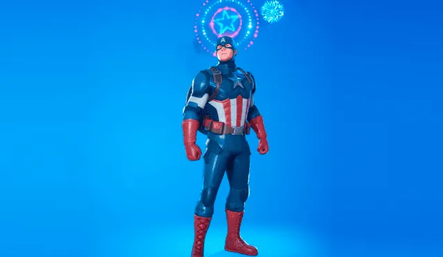 Así lucirá el Capitán América en el Battle Royale. Foto: Fortnite.