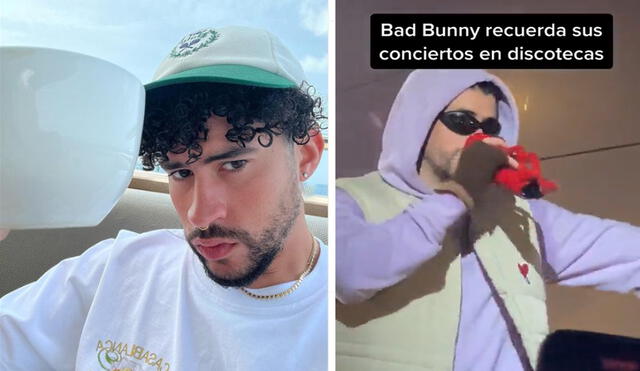 Bad Bunny recordó sus inicios en la música cuando visitó discotecas de Lima. Foto: composición LR/ Instagram/ BAd Bunny/ Tik Tok