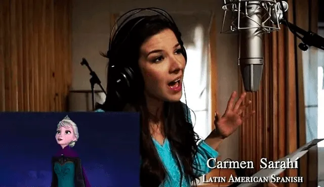 Carmen Sarahí tiene 37 años e interpreta a 'Elsa' desde la primera entrega de 'Frozen'. (Foto: Reforma)