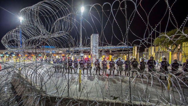Roban alambre con púas colocado en frontera de EE.UU. con México y lo venden a bajo costo
