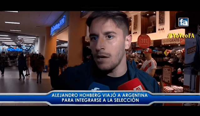 Selección peruana: Alejandro Hohberg declaró antes de partir a Argentina para sumar al equipo. Foto Captura de video.