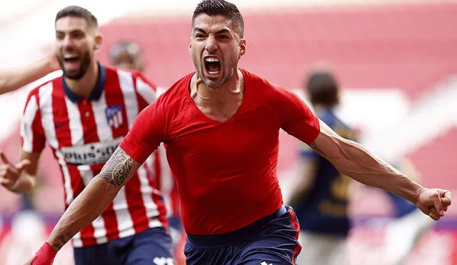 Luis Suárez cortó una racha de cinco partidos sin anotar tras su gol ante Osasuna. Foto: Atlético Madrid.