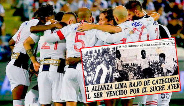Alianza Lima cayó ante Sucre y descendió por primera vez a segunda división. Foto: Liga 1