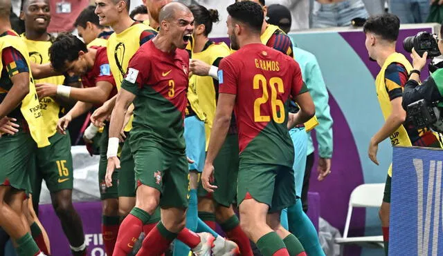 Pepe anotó el segundo gol de Portugal contra Suiza. Foto: EFE