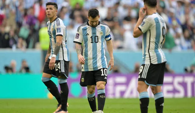 Argentina podría quedarse sin dos futbolistas para una eventual semifinal. Foto: AFP