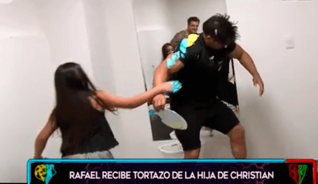 Hija de Christian Domínguez le juega una broma a Rafael Cardozo y todo se sale de control [VIDEO]