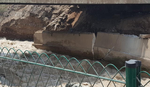 Descartan daño en estructura del puente Dueñas tras crecida del río Rímac