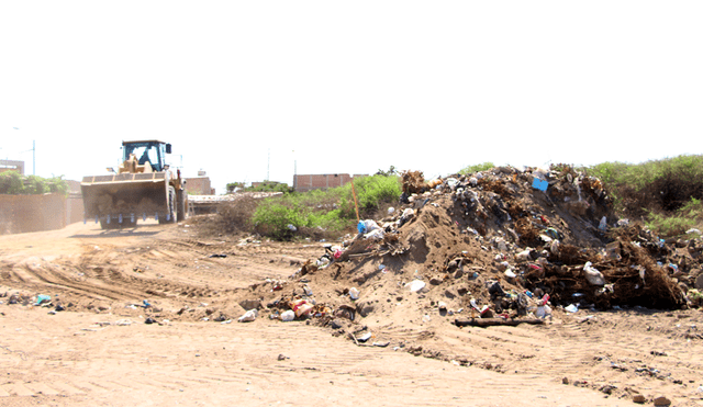Lambayeque: municipalidad erradica 50 toneladas basura de asentamiento humano Los Ángeles