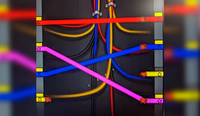 La tarea de los cables será más accesibles para que personas que tengan problemas en diferenciar colores puedan completarlas. Foto: Among Us