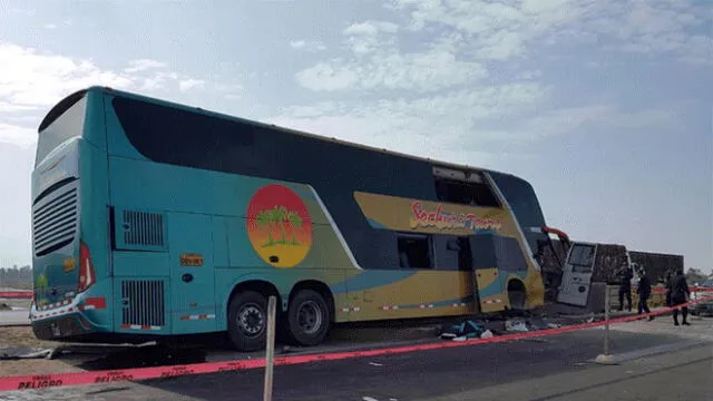 Sutran suspende a conductores de bus en el que murieron 8 personas 