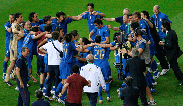 Coronavirus: por cuarentena Sky Sports transmite partidos de la campaña de Italia en el Mundial Alemania 2006. Foto: AFP