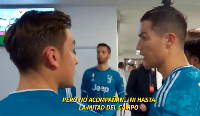Cristiano Ronaldo y Paulo Dybala contra compañeros