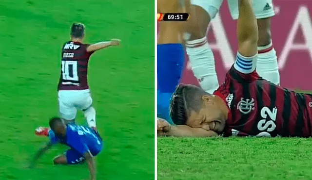 Copa Libertadores 2019: Diego sufre rotura de tobillo en el Flamengo vs. Emelec.