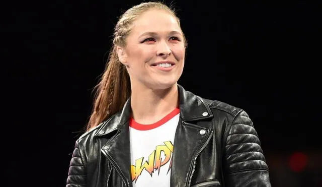 Ronda Rousey apareció en el WWE Royal Rumble 2018. Foto: WWE