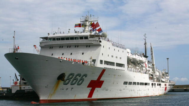 Venezuela: buque hospital de China llega para ayudar en crisis de salud