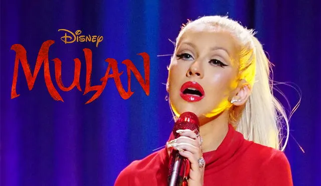 Christina Aguilera volverá a cantar tema de Mulán. Foto: composición.