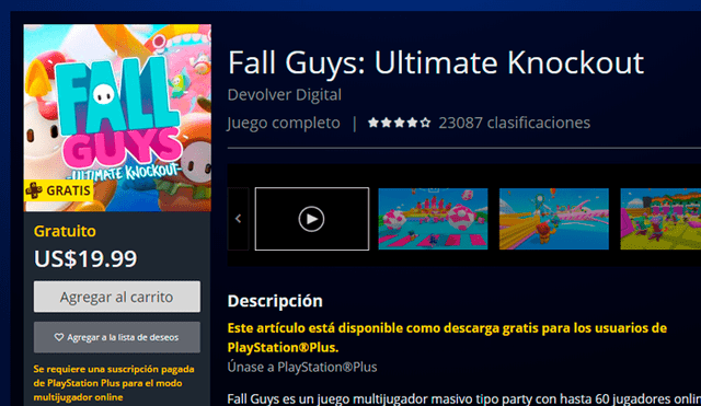 Fall Guys: podrás jugar este battle royale en ps4 gratis sin una  suscripción a ps plus, FOTOS, VIDEO, playstation plus, Videojuegos