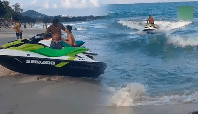 Hombre en moto acuática salva a un niño de ahogarse con increíble maniobra [VIDEO]