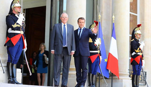 Kuczynski y Macron destacan compromisos sobre el cambio climático