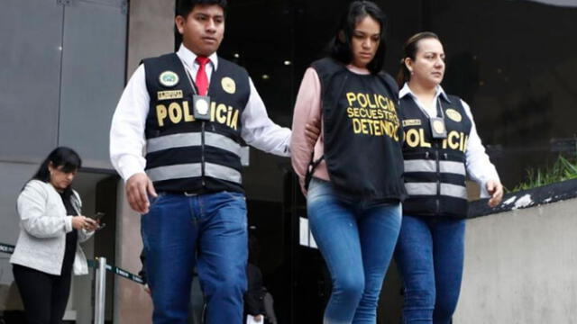 Una de las integrantes de la banda delictiva que intentó secuestrar a la hija de un empresario textil en La Molina. Créditos: Perú 21.