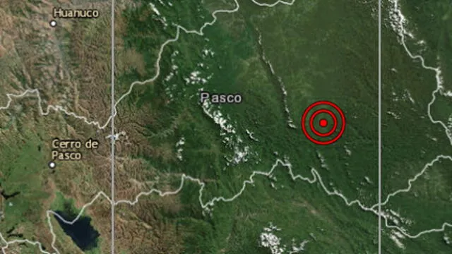 Pasco: fuerte sismo de magnitud 4.2 se registró en Oxapampa esta noche