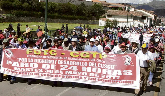Cusco evalúa nuevas medidas para exigir aeropuerto Chinchero 