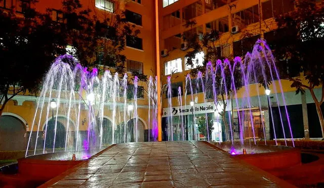 Piletas y monumentos lucirán los tradicionales colores del Señor de los Milagros. Foto: Municipalidad de Lima