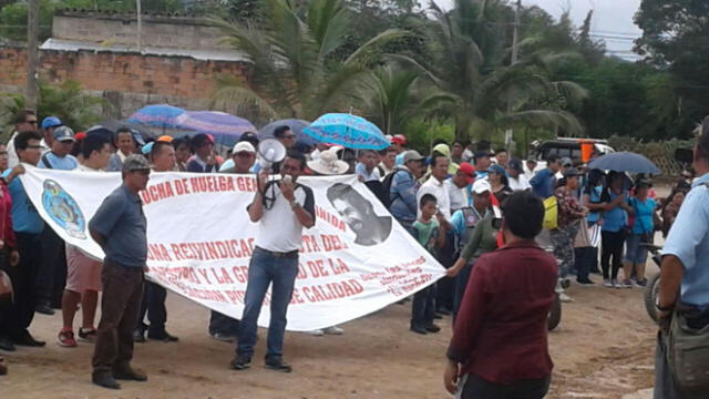 Tres semanas de huelga magisterial en San Martín