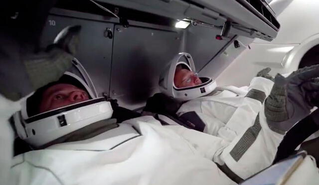 Primero, Space X enviará a los astronautas de la NASA a la Estación Espacial Internacional. Captura de video.