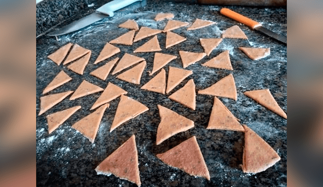Desliza las imágenes hacia la izquierda para conocer los ingredientes y la preparación de los deliciosos ‘Doritos’. Foto: Captura.