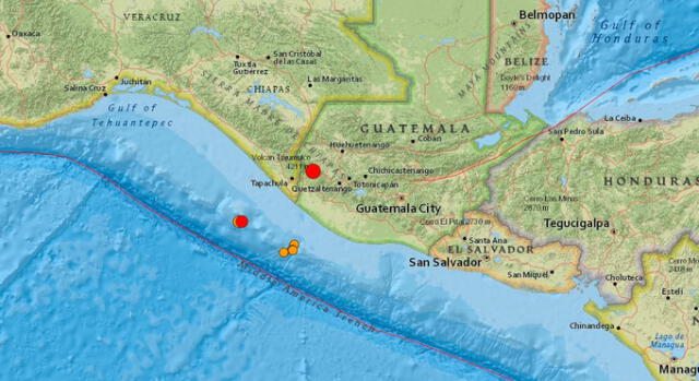 Terremoto de 6.9 grados en Guatemala, México y El Salvador