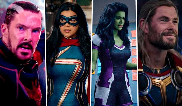 "Doctor Strange", "Thor: love and thunder", "She-Hulk" y "Ms. Marvel" son solo algunas de las grandes decepciones del 2022 para Marvel. Foto: composición LR/Marvel/Disney+