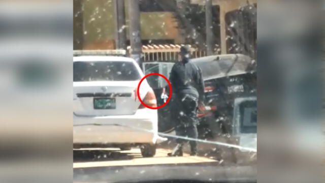 Denuncian que patrullero de la Policía es usado como movilidad escolar en Juliaca [VIDEO]