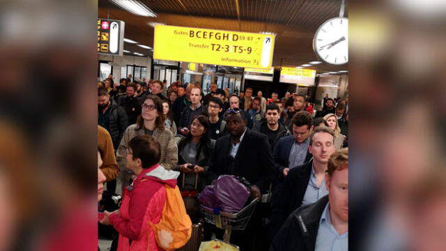 Alarma de secuestro en avión del aeropuerto de Ámsterdam. Foto: Difusión
