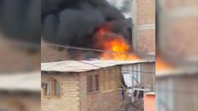 Chorrillos: incendio se registró esta tarde en una vivienda [VIDEO]