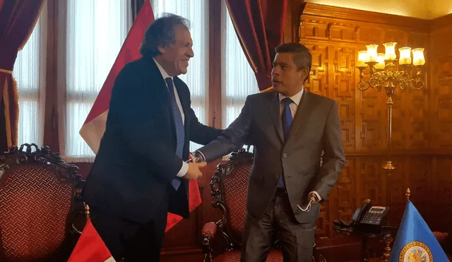 Luis Galarreta se reunió con secretario general de la OEA [VIDEO]